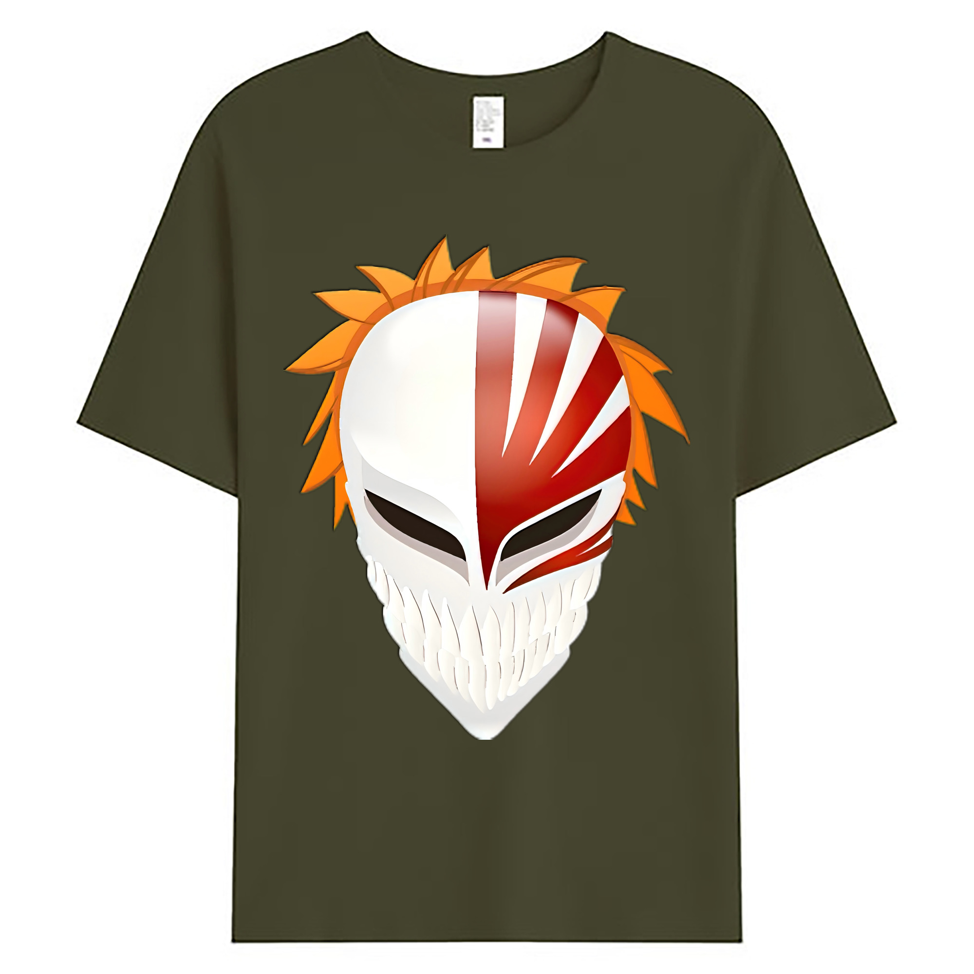 （画像用） ブリーチ 黒崎一護（くろさき いちご）BLEACH Kurosaki Ichigo 綿100％ メンズ半袖Tシャツ｜肌触りやわらか＆通気性